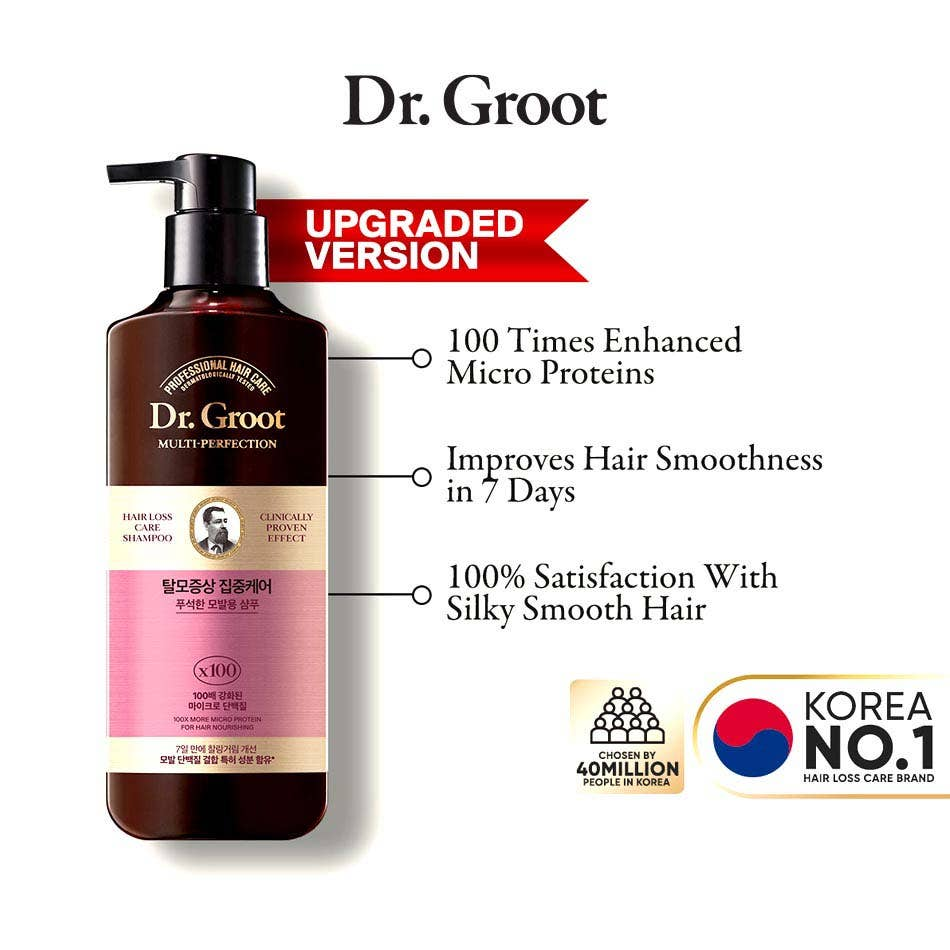 Dr. Groot Intensive Care Multi-Perfection Hair Loss Control Shampoo for Frizzy Hair