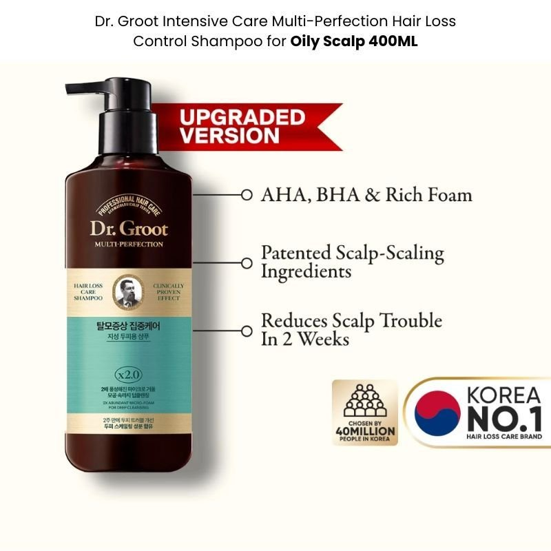Dr. Groot Intensive Care Multi-Perfection Hair Loss Control Shampoo for Oily scalp