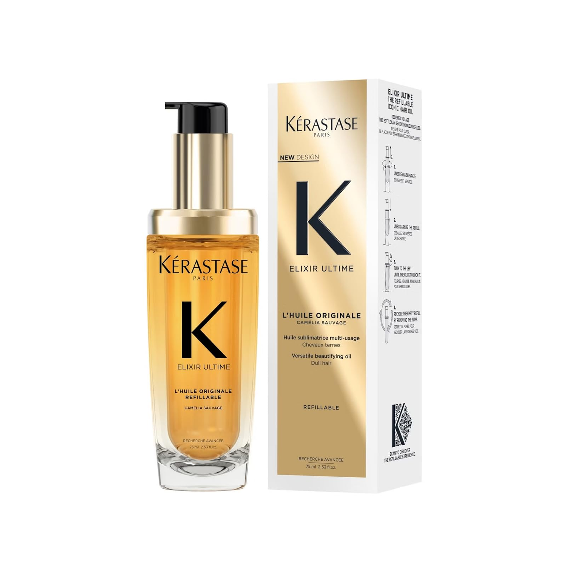 Kerastase Elixir Ultime L'Huile 原装护发油双套装 (2x100ml) 